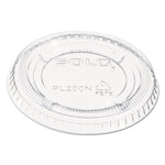 Portion/Souffle Cup Lids, Fits 1.5 oz to 2.5 oz Portion Cups, Plastic, Clear, 2,500/Carton