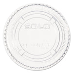 Portion/Souffle Cup Lids, Fits 1.5 oz to 2.5 oz Portion Cups, Plastic, Clear, 2,500/Carton