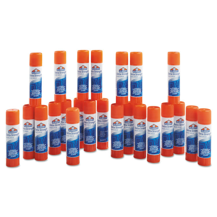 Extra-Strength Office Glue Stick, 0.28 Oz, Dries Clear, 24/pack