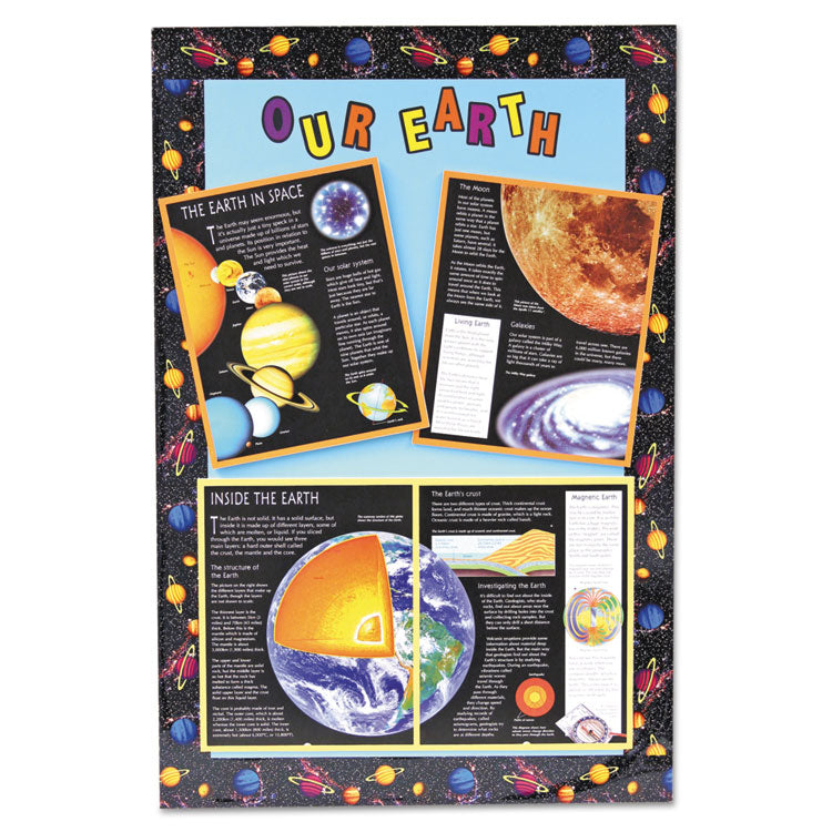 Foam Board, CFC-Free Polystyrene, 20 x 30, Black Surface and Core, 10/Carton