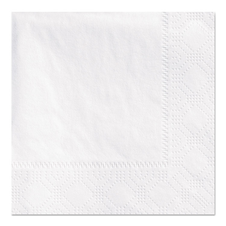 Beverage Napkins, 2-Ply 9 1/2 X 9 1/2, White, Embossed, 1000/carton