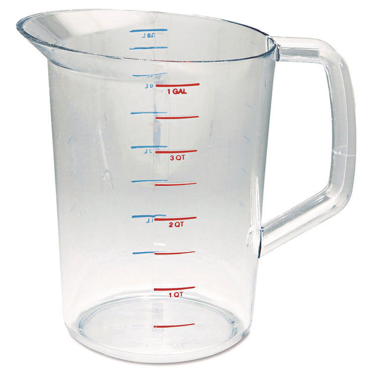 Bouncer Measuring Cup, 4 qt, Plastic, Clear