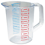 Bouncer Measuring Cup, 32 oz, Plastic, Clear