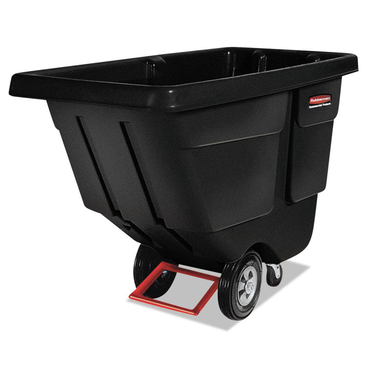 0.5 cu yd BRUTE Rotomolded Tilt Truck, 450 lb Capacity, Black
