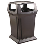 Ranger Fire-Safe Waste Container, 45 gal, Structural Foam, Black