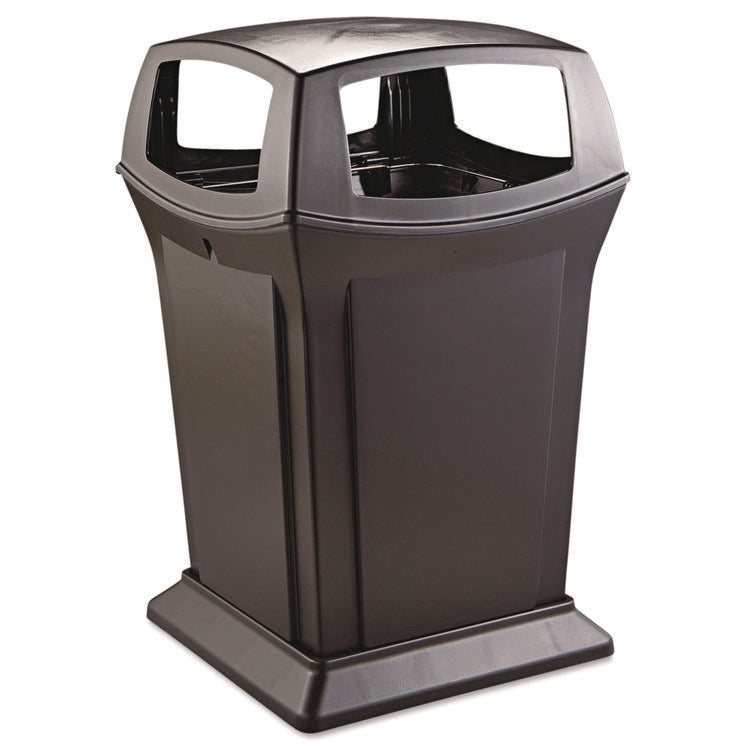 Ranger Fire-Safe Waste Container, 45 gal, Structural Foam, Black