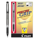 Precise Grip Rollerball Pen, Stick, Bold 1 mm, Black Ink, Black Barrel