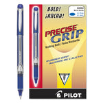 Precise Grip Rollerball Pen, Stick, Bold 1 mm, Blue Ink, Blue Barrel