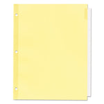 Plastic Insertable Dividers, 8-Tab, 11 x 8.5, Clear Tabs, 1 Set