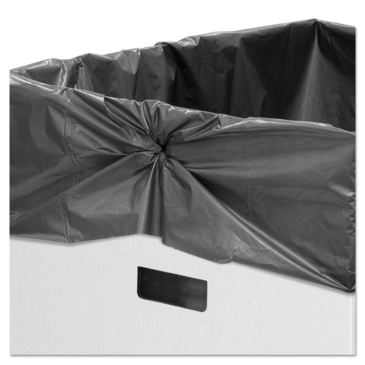 Waste and Recycling Bins, 42 gal, Corrugated Paper, White, 10/Carton