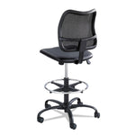 Vue Series Mesh Extended-Height Chair, Supports Up To 250 Lb, 23" To 33" Seat Height, Black Vinyl Seat, Black Base
