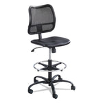 Vue Series Mesh Extended-Height Chair, Supports Up To 250 Lb, 23" To 33" Seat Height, Black Vinyl Seat, Black Base