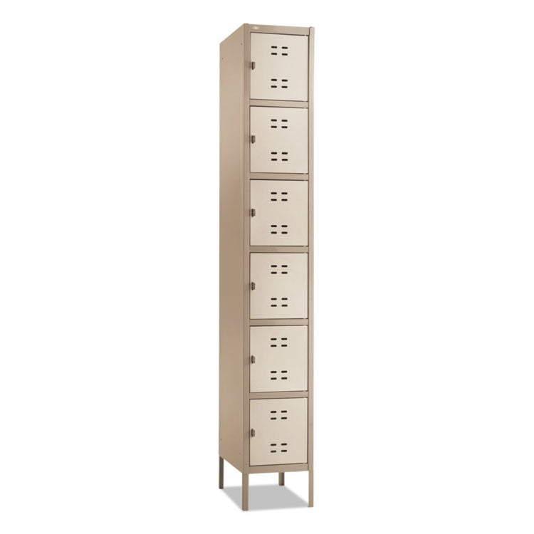 Box Locker, 12w X 18d X 78h, Two-Tone Tan