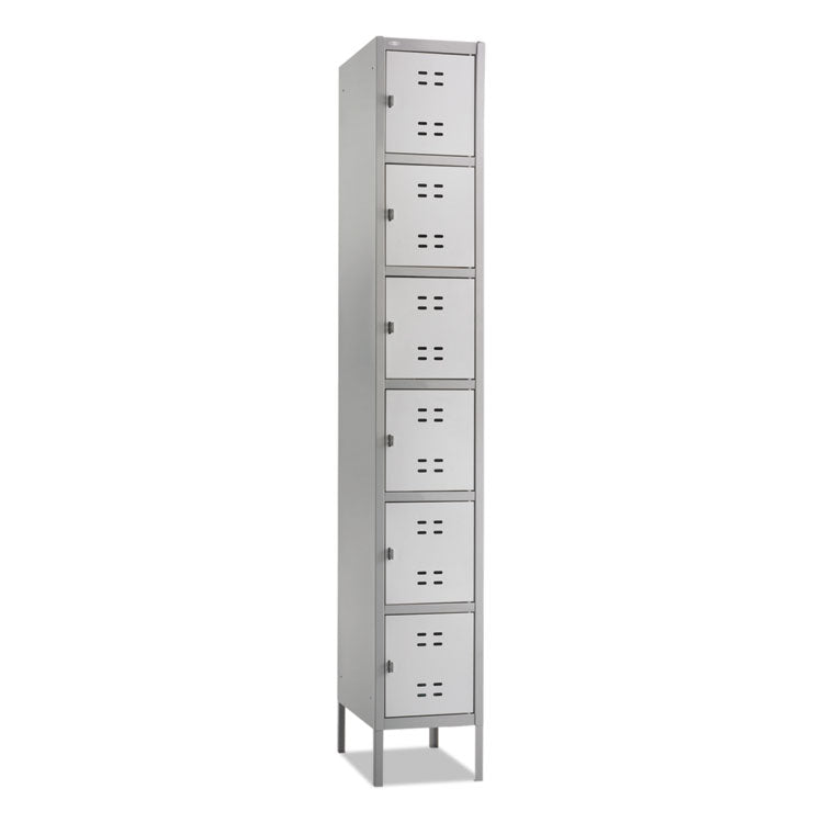 Box Locker, 12w X 18d X 78h, Two-Tone Gray