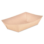 Eco Food Trays, 5 lb Capacity, Brown, Paper, 500/Carton