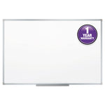 Dry Erase Board with Aluminum Frame, 72" x 48", White Surface, Satin Aluminum Frame