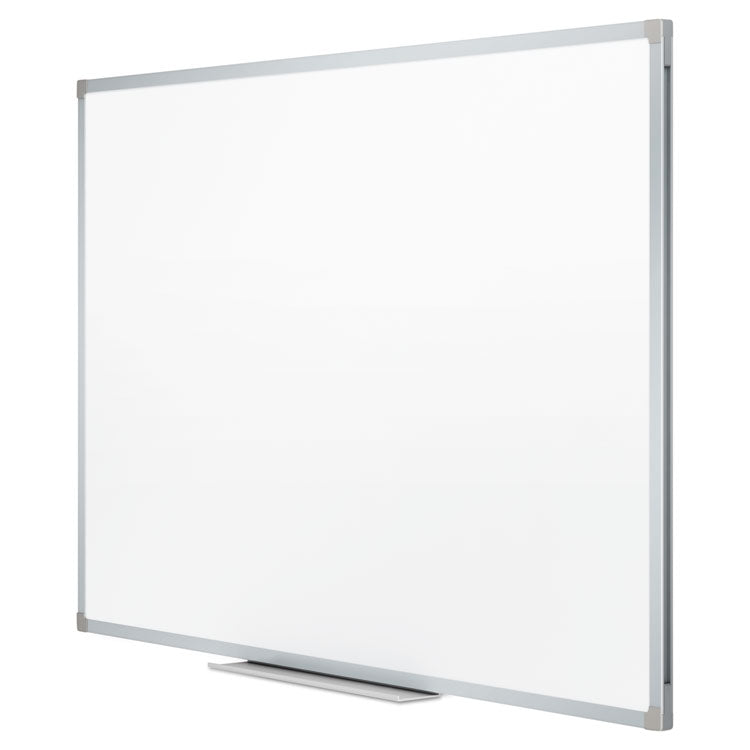 Dry Erase Board with Aluminum Frame, 72" x 48", White Surface, Satin Aluminum Frame
