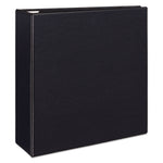Heavy-Duty View Binder With Durahinge And Locking One Touch Ezd Rings, 3 Rings, 4" Capacity, 11 X 8.5, Black