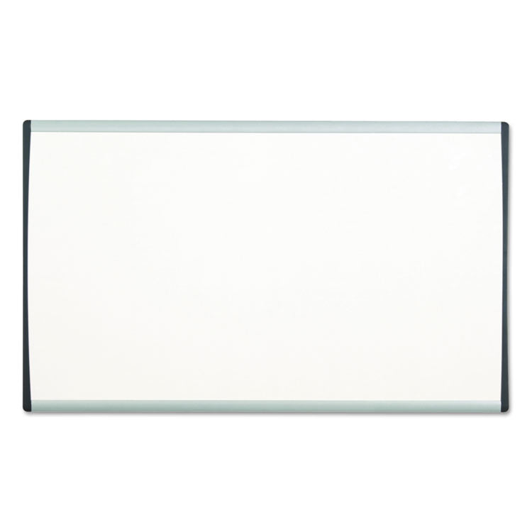 ARC Frame Cubicle Board, Magnetic Dry Erase, 14" x 11", White Surface, Satin Aluminum Frame
