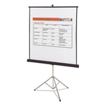 Portable Tripod Projection Screen, 60 X 60, White Matte Finish