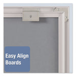 Matrix Magnetic Boards, 48" x 31", White Surface, Satin Aluminum Frame