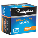 S.f. 39 Heavy-Duty Staples, 0.38" Leg, 0.5" Crown, Steel, 5,000/box