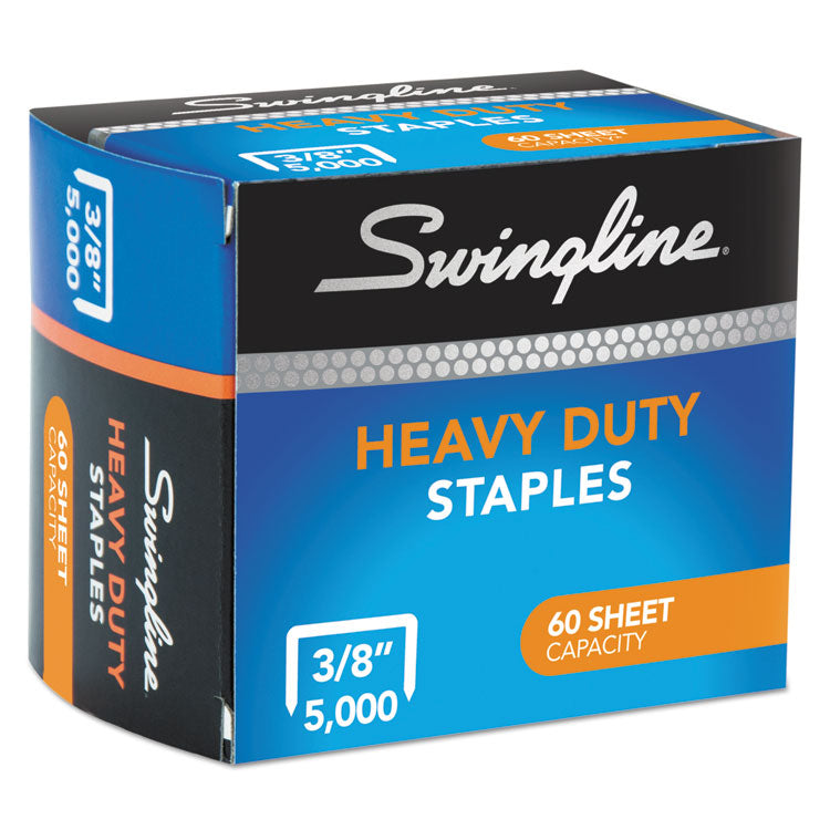 S.f. 39 Heavy-Duty Staples, 0.38" Leg, 0.5" Crown, Steel, 5,000/box