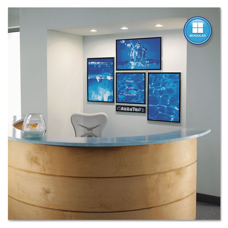Matrix Magnetic Boards, 48" x 31", White Surface, Satin Aluminum Frame