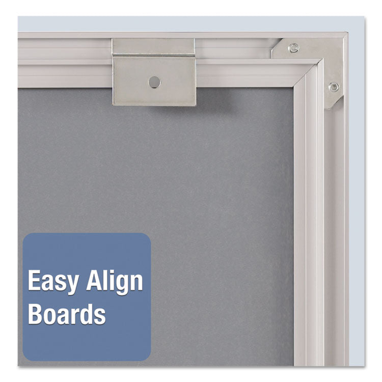 Matrix Magnetic Boards, 16" x 16", White Surface, Satin Aluminum Frame