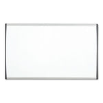 ARC Frame Cubicle Board, Magnetic Dry Erase, 24" x 14", White Surface, Satin Aluminum Frame