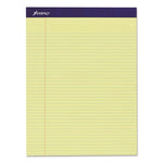 Legal Ruled Pads, Narrow Rule, 50 Canary-Yellow 8.5 X 11.75 Sheets, 4/pack