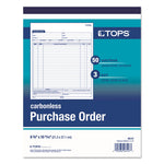 Purchase Order Book, 22 Lines, Three-Part Carbonless, 8.38 x 10.19, 50 Forms Total