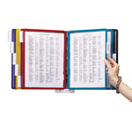 Sherpa Wall-Mount Reference System, 10 Gray Panels, Letter, Assorted Borders