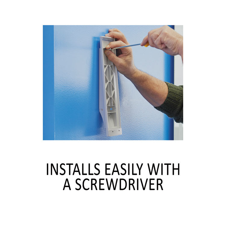 Sherpa Wall-Mount Reference System, 10 Gray Panels, Letter, Assorted Borders