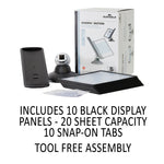 Sherpa Motion Desk Reference System, 10 Panels, Black Borders