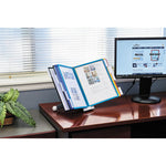 SHERPA Desk Reference System, 10 Panels, 10 x 5.63 x 13.88, Assorted Borders