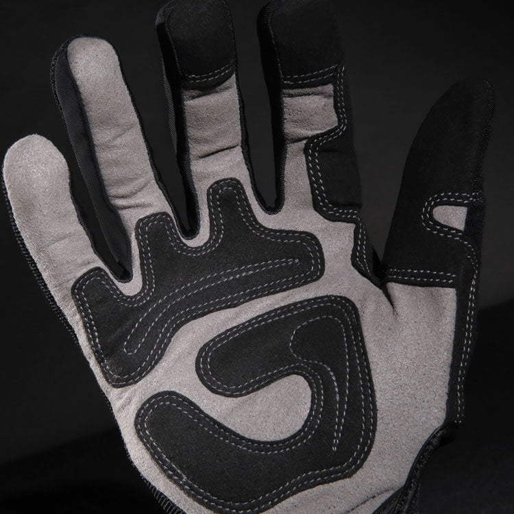 General Utility Gloves, EN388: 2132, 9" Long, Large, Black, Pair