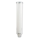 Small Pull-Type Water Cup Dispenser, For 5 Oz Cups, White