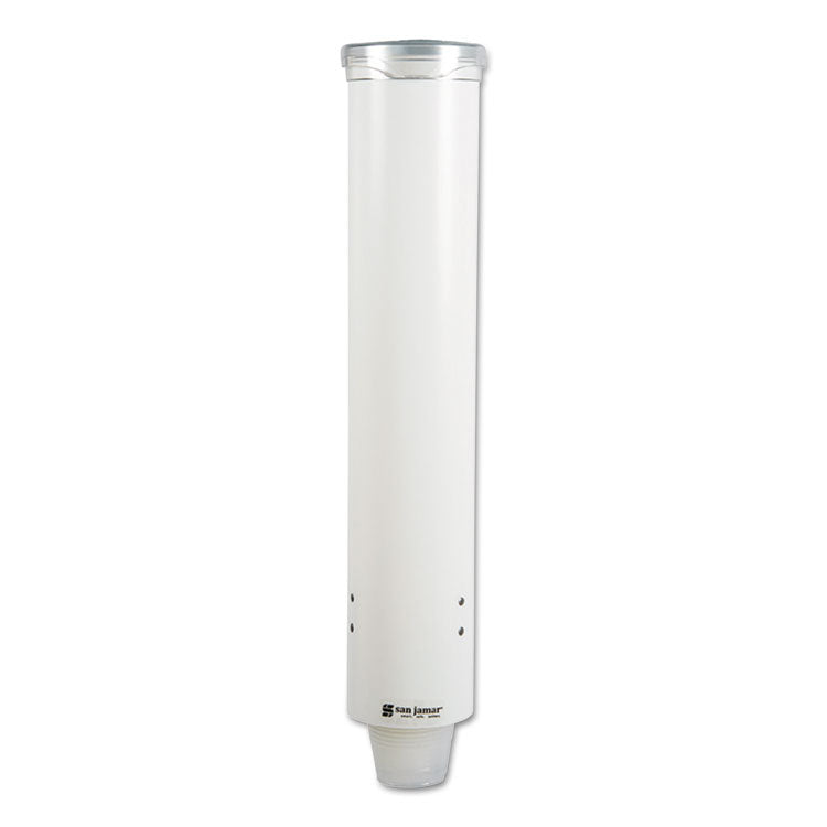 Small Pull-Type Water Cup Dispenser, For 5 Oz Cups, White