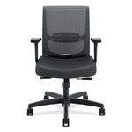 Convergence Mid-Back Task Chair, Synchro-Tilt And Seat Glide, Supports Up To 275 Lb, Black
