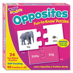 Fun to Know Puzzles, Opposites and Position Words Matching Game, Ages 3 and Up, (24) Puzzle Piece Pairs
