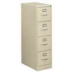 Economy Vertical File, 4 Letter-Size File Drawers, Putty, 15" X 25" X 52"