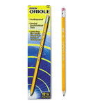 Oriole Presharpened Pencils, HB (#2), Black Lead, Yellow Barrel, Dozen