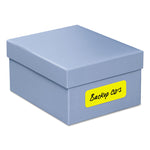 High-Vis Removable Laser/Inkjet ID Labels w/ Sure Feed, 1 x 2.63, Neon, 360/PK