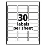 Repositionable Address Labels w/SureFeed, Laser, 1 x 2.63, White, 3000/Box