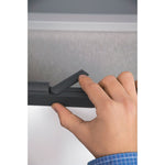 Motion Cubicle Dry Erase Monthly Calendar, 24" x 18", White Surface, Black Plastic Frame