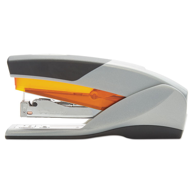 Optima 25 Reduced Effort Stapler, 25-Sheet Capacity, Gray/orange