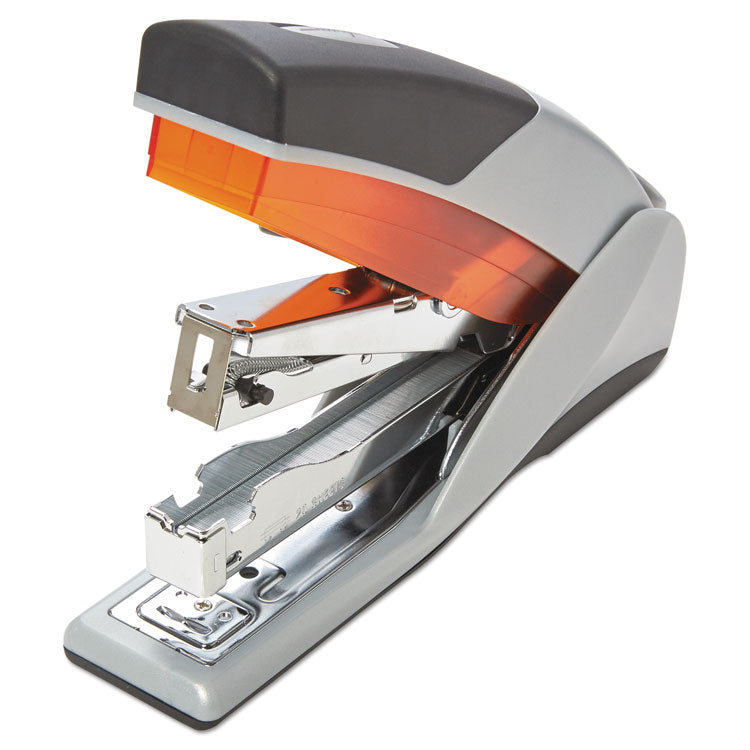 Optima 25 Reduced Effort Stapler, 25-Sheet Capacity, Gray/orange
