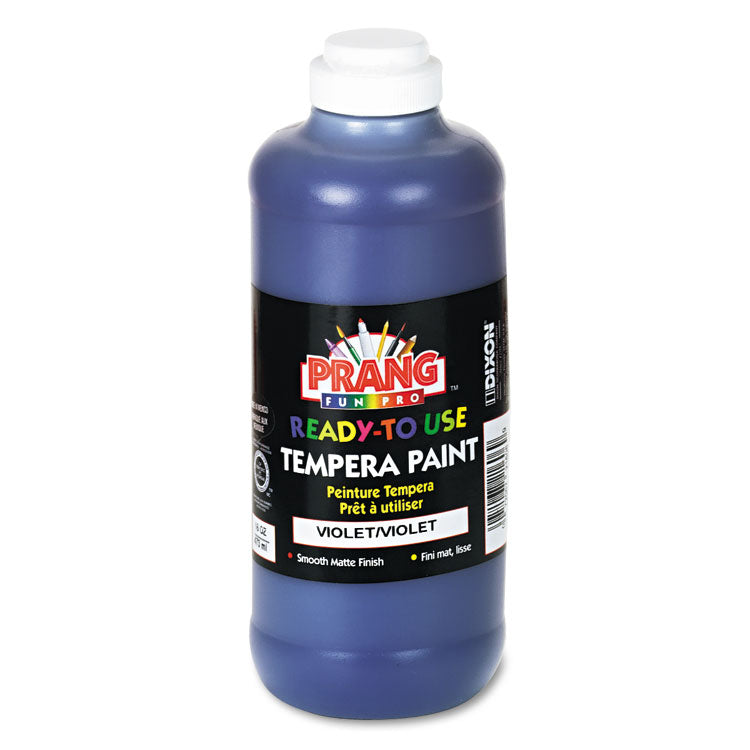 Ready-To-Use Tempera Paint, Violet, 16 Oz Dispenser-Cap Bottle