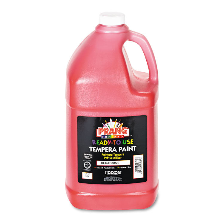 Ready-To-Use Tempera Paint, Red, 1 Gal Bottle